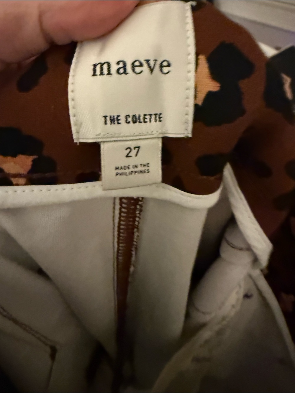 The Collette Ponte Crop Wide Leg Pant by Maeve in Leopard - Picture 5 of 10